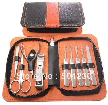 

9-in-1 Mans And Womens Stainless steel Toe Acrylic Nail Art Clipper And Trimmer Set Cutter Pedicure Manicure Kit Wholesale