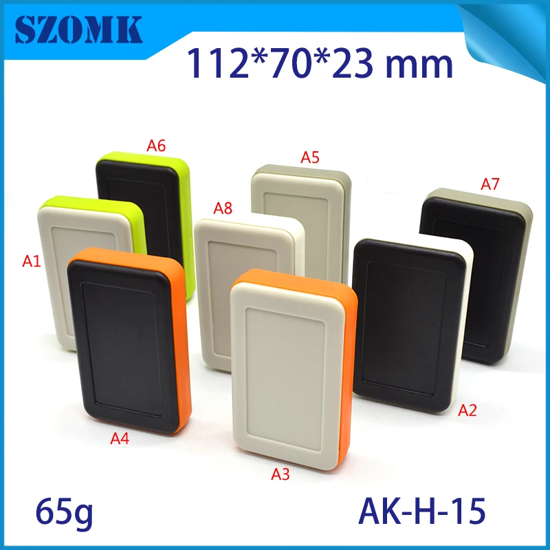 

1 piece, 112*70*23mm szomk customizable abs plastic housing enclosure for pcb design electronic shell instrument box