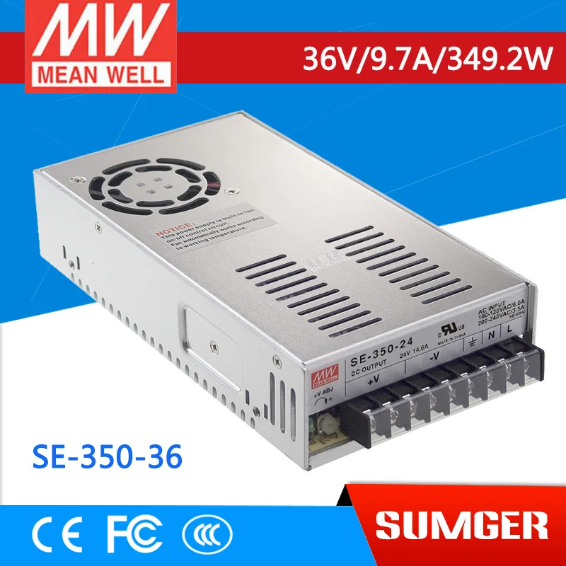 

[Freeshiping 6Pcs] MEAN WELL original SE-350-36 36V 9.7A meanwell SE-350 36V 349.2W Single Output Switching Power Supply
