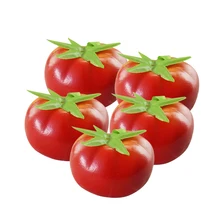 5 шт. реалистичные искусственные томат овощи пластиковые поддельные фрукты домашние Вечерние Декорации реквизит для фотосессии декоративная пена
