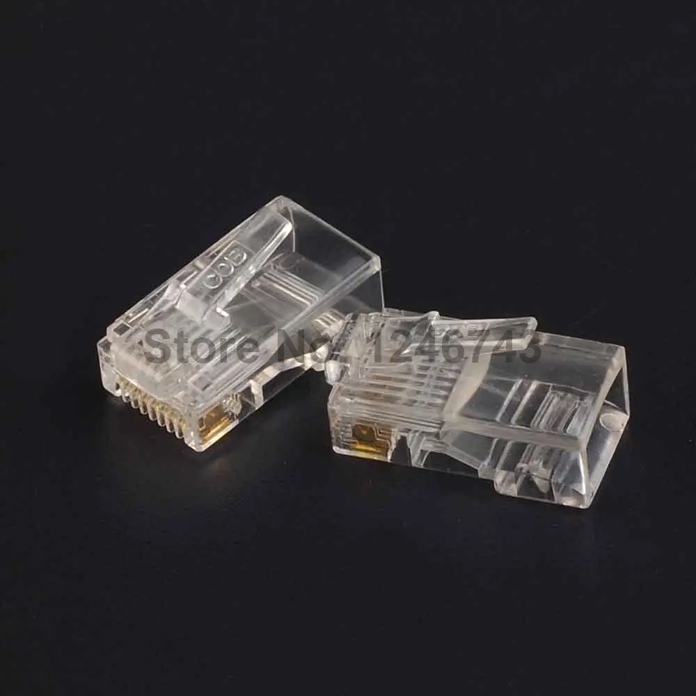 20PCS 8Pin RJ45 8P8C Modular Plugs Socket Network Crystal Plug