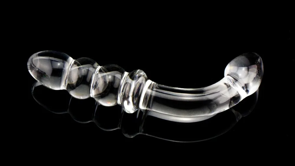 Pyrex стекло фаллоимитатор пенис Кристалл Анальный бусины Анальная пробка простаты Массажер g-spot Женская мастурбация секс-игрушки для женщин мужчин - изображение