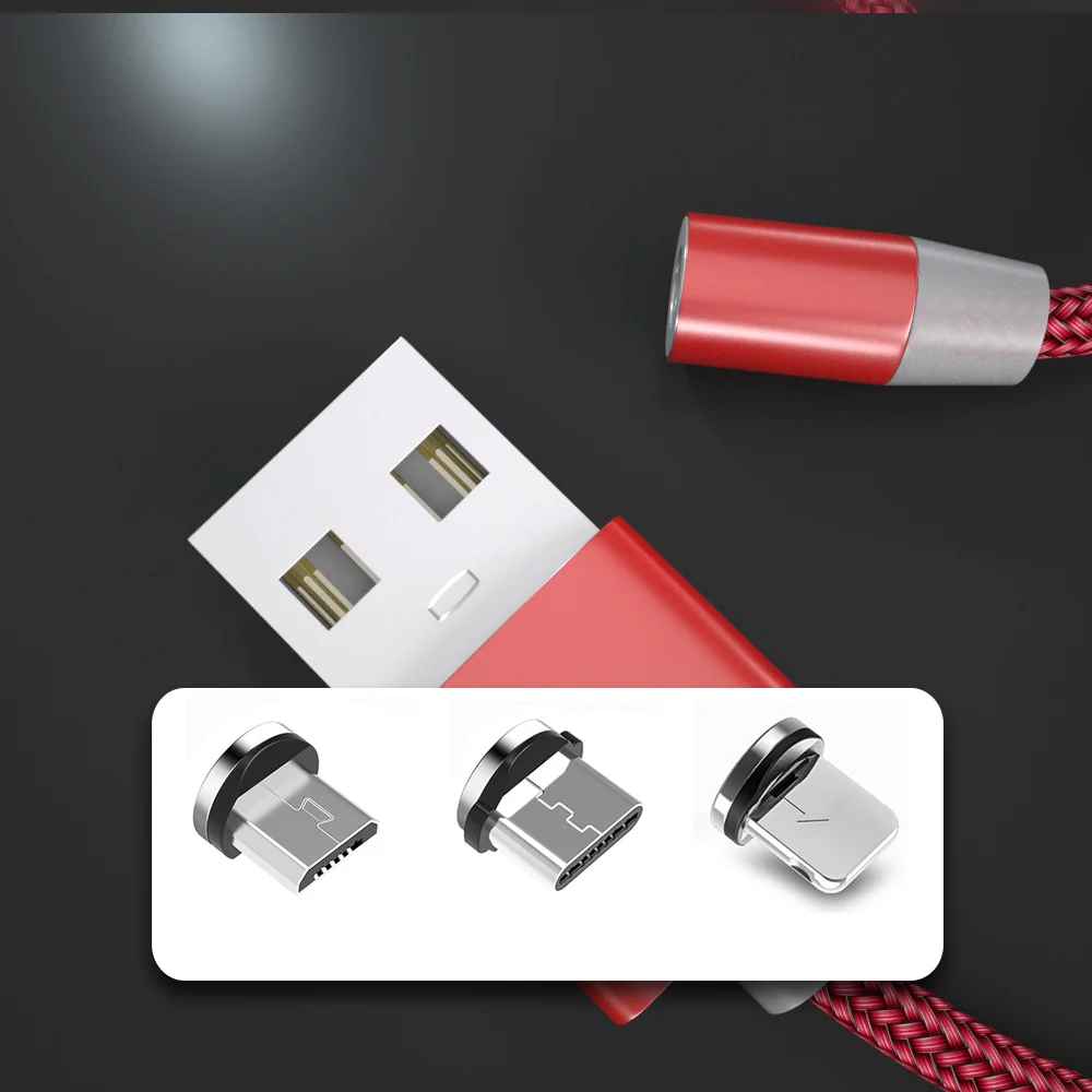 1 м Магнитный Micro USB кабель нейлон Быстрая зарядка USB кабель для передачи данных мобильный телефон зарядный шнур для samsung Xiaomi LG планшет Android