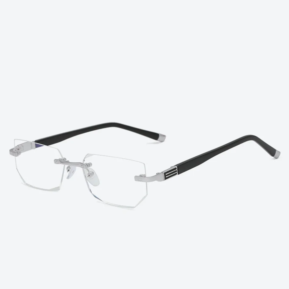 Стильные очки для чтения без оправы для женщин и мужчин, анти-Blu-Ray, компьютерное устройство для чтения Пресбиопии, портативный+ 1/+ 1,5/+ 2/+ 2,5/+ 3/+ 3,5/+ 4
