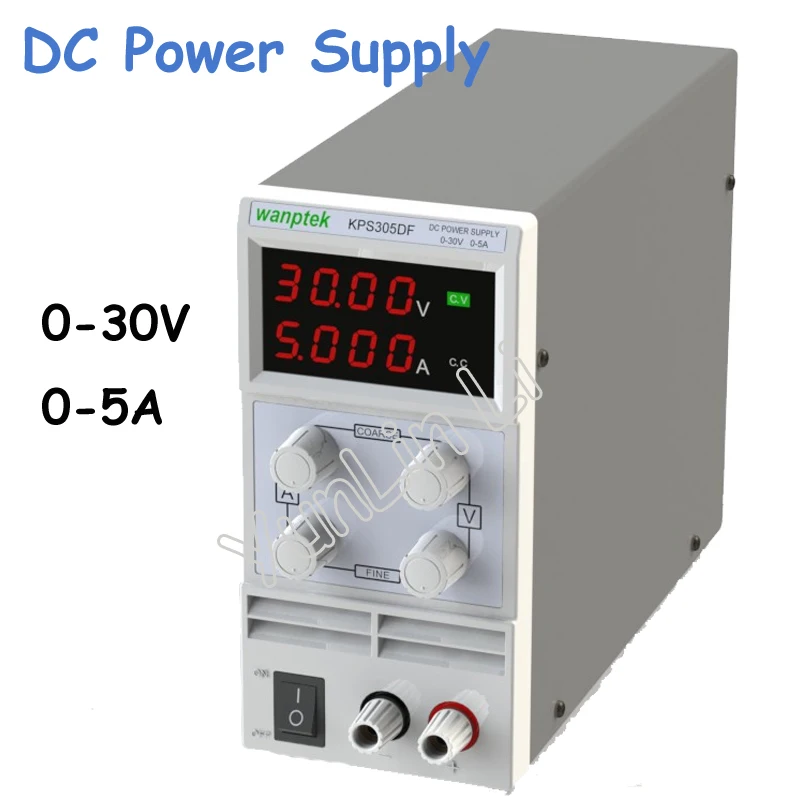 

0-30V/0-5A Adjustable Digital Voltage Regulators/Stabilizers LED Digital Adjustable Switch DC Power Supply mA Display KPS305DF