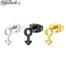 Hfarich Нержавеющая сталь серьги муж символ серьги для геев ювелирный завод Whloesale Dropshipping