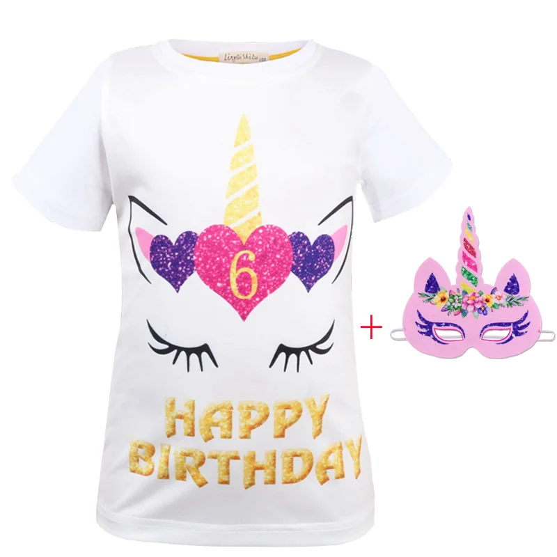 camisa de unicornio para cumpleaños