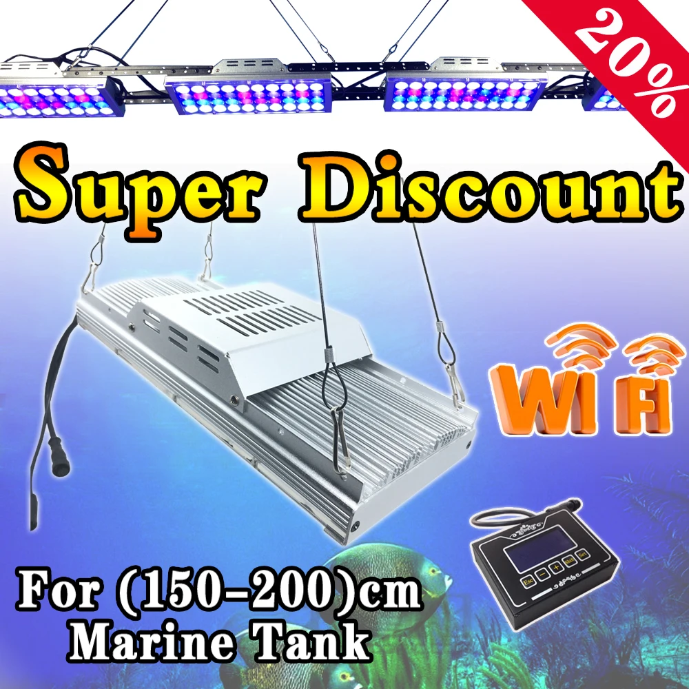 Buy 72" 200cm 6ft LED Aquarium Light for SPS/LPS Coral