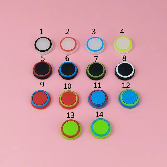 Best Offers YuXi 140pcs Non-slip Silicone Analog Joystick Thumbstick Thumb Stick Grip Caps Cases for PS3 PS4 Xbox 360 Xbox One Controller