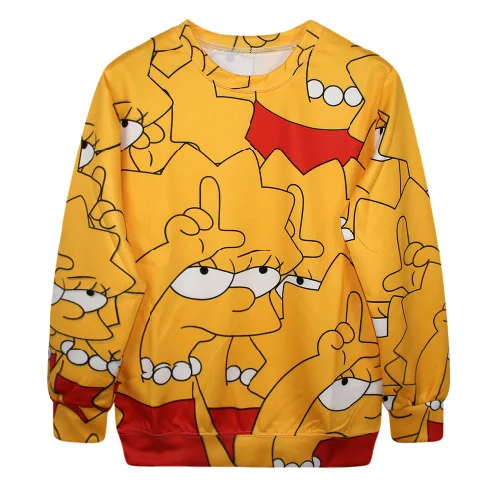 The Simpsons Lisa Simpson Print Sexy Womens Crewnecks Pullovers Sexy Outerwear Men The Simpsons Lisa Simpson Print Sexy Womens Crewnecks Pullovers Sexy Outerwear Men