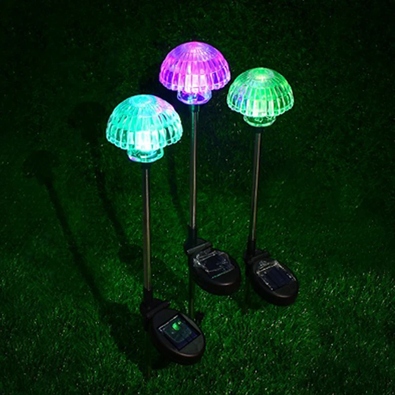 Color-Changing LED Garden Solar Light Outdoor Waterproof  MushroomLily Solar LED for Garden Decoration Path Lawn Solar Lamp  (9)