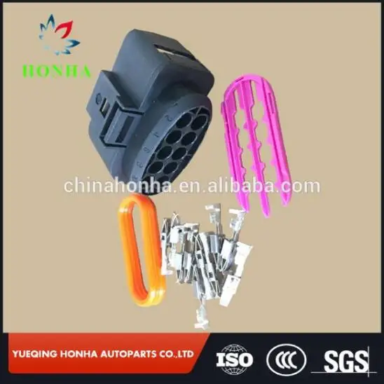 

Free shipping 10 pcs 10PIN Car HEADLIGHT ELECTRICAL PLUG RH case Auto Waterproof Connector 1J0973735 1J0 973 735