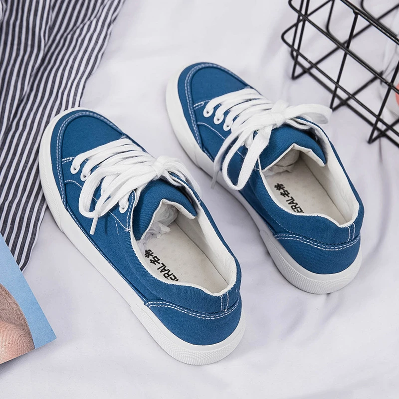 Blue lace up shoes womens Clearance