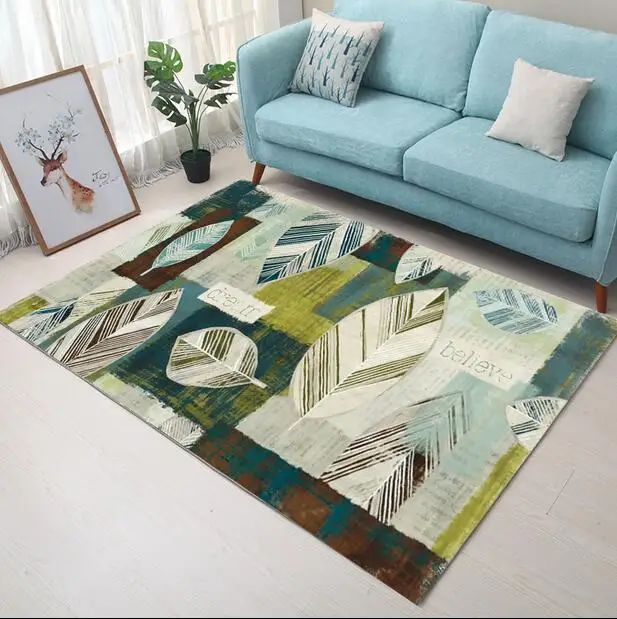 100*160cm Super Soft Flannel Abstract hand drawed Elk Carpet baby crawling pad thicken play mat tapis Non-slip rug blanket - Image 4