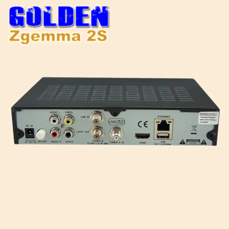  1PC DHL FREE dvb-s2+s2 tv satellite receiver Zgemma-star 2S Two Tuner Linux OS Smart Box Zgemma-star 2S 