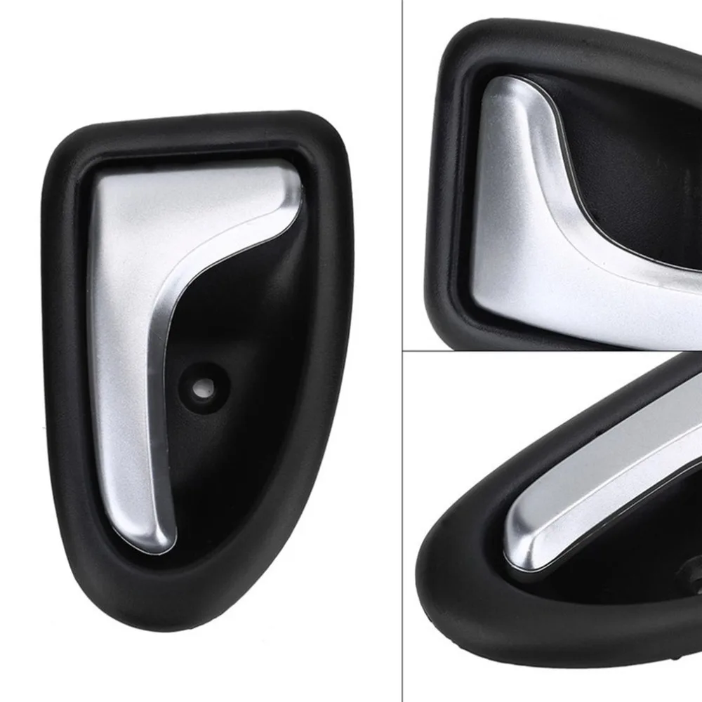 Chromed Interior Door Handles for Renault Clio II 2 Megane Scenic Trafic Back Front Rear Left Right Side Inner Driver Passenger