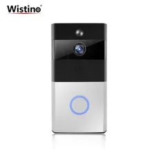 Wistino 720P WiFi дверной звонок Сигнализация с функцией видеонаблюдения двухстороннее аудио беспроводное радиоустройство камера безопасности Обнаружение движения Мобильный удаленный доступ PIR