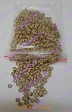 1000pcs pack Dark blonde silicone micro nano bead with silicone line for Nano Hair Extensions tool