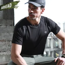 Спортивная уличная сплайсинга Удобная быстросохнущая с коротким рукавом прочная военная техника Мужская дышащая футболка тройник