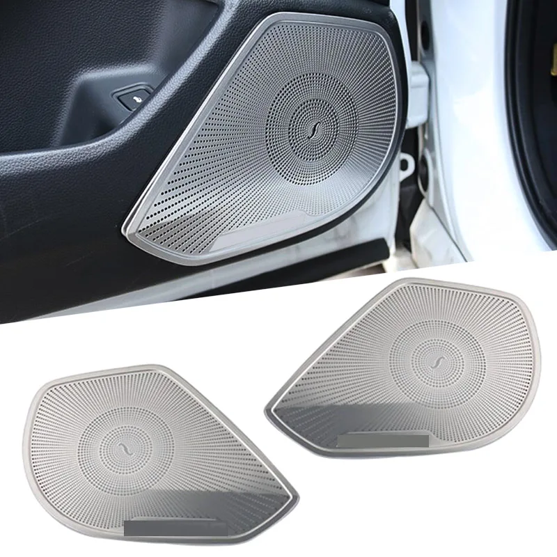 

2pcs Stainless Steel Car Styling Audio Speaker Inner Door Loudspeaker Trim Sticker Cover For Honda Accord 10th 2018 Accessories