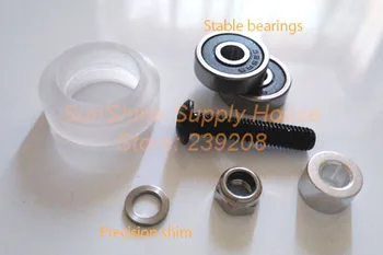 

Poly Carbonate xtreme solid Strong V wheel Kit for VSlot rail OX CNC solid 25sets Free shipping