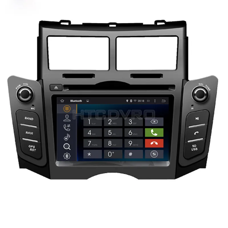 Flash Deal YMODVHT 6.2inch 4G Octa Core Android 9.0 7.1 Car DVD GPS for Toyota Yaris 2005-2007 2008 2009 2010 2011Black/Silver Radio Stereo 25