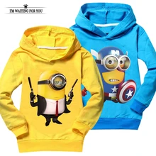 Minions t shirt top quality baby girl clothes despicable me children clothing costume boys t-shirts casual sweatshirts unisex