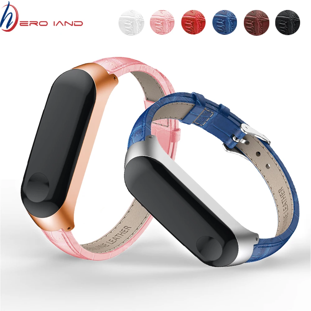 Серебряный чехол из розового золота Смарт часы для Xiaomi Mi band 3 ремешок