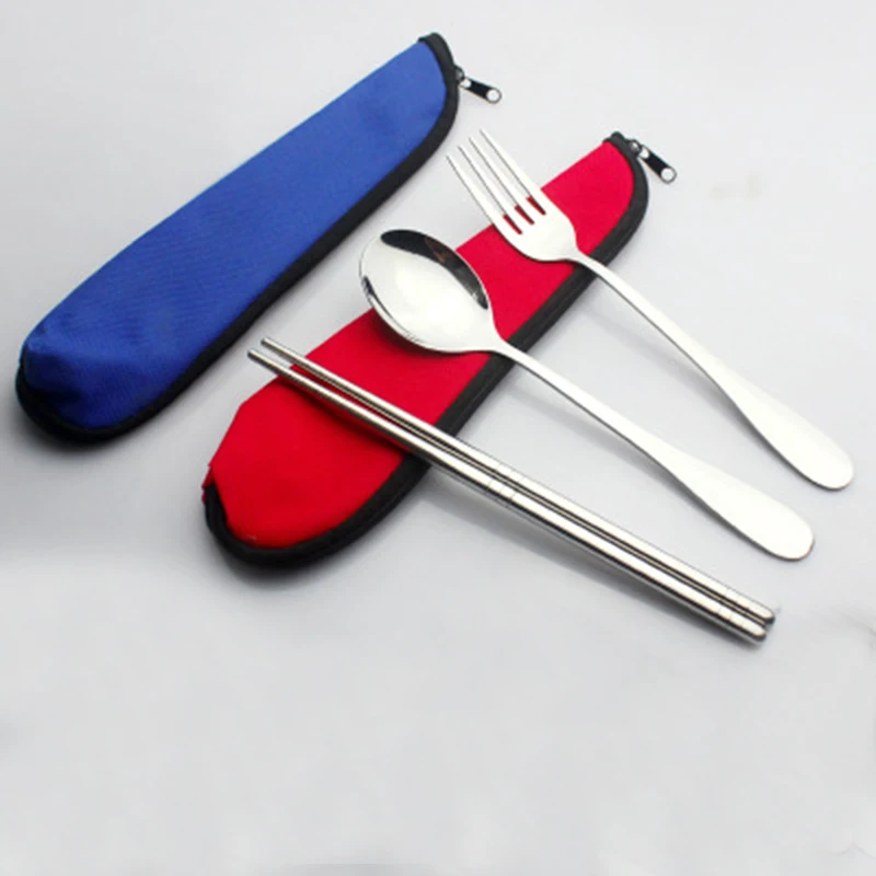 1PC Portable Travel Flatware Sets Stainless Steel Rustproof Spoon
