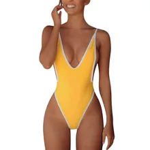 Водная принцесса один предмет женский v-образный вырез стринги бикини Монокини купальник купальники, пляжная одежда весь купальник A30