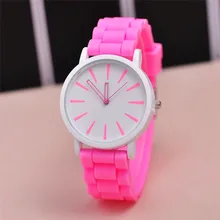 Reloj mujer Geneva модные милые конфеты цвет силикон, часы женские повседневные кварцевые часы kobiet zegarka Горячая подарок