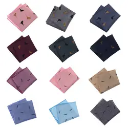 2018 новый бренд хлопковый карман квадратный тонкий мягкий носовой платок печатных товары для птиц для мужчин