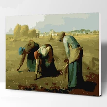 Безрамное изображение Урожай женщин DIY картина по номерам Современная Настенная живопись ручная роспись маслом на холсте для домашнего декора