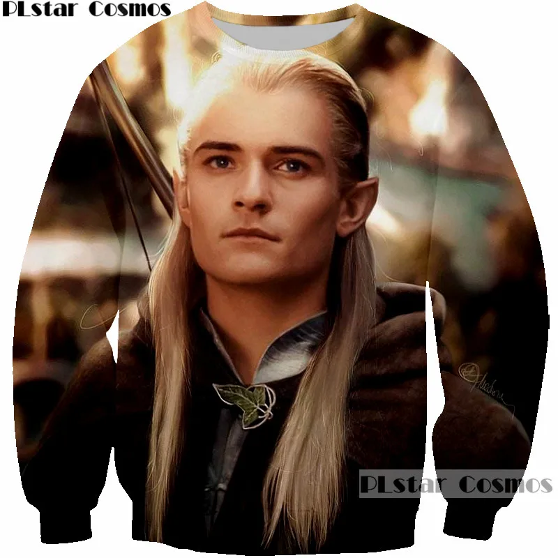 

PLstar Cosmos The Lord of the Rings Elfing Prince Handsome Legolas Greenleaf 3D print Mans Sweatshirt Men Design Sweatshirts 5XL