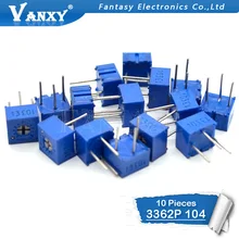 10 шт. 3362P-1-104LF 3362 P 100 K ohm 3362P-1-104 3362P-104 3362 P104 104 триммер регулируемый резистор потенциометра