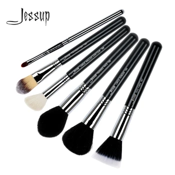

Jessup Beauty Face Makeup Brushes Set 6pcs Professional Cosmetic Tool Powder Foundation Contour Lip Highlight Fiber Hair T108
