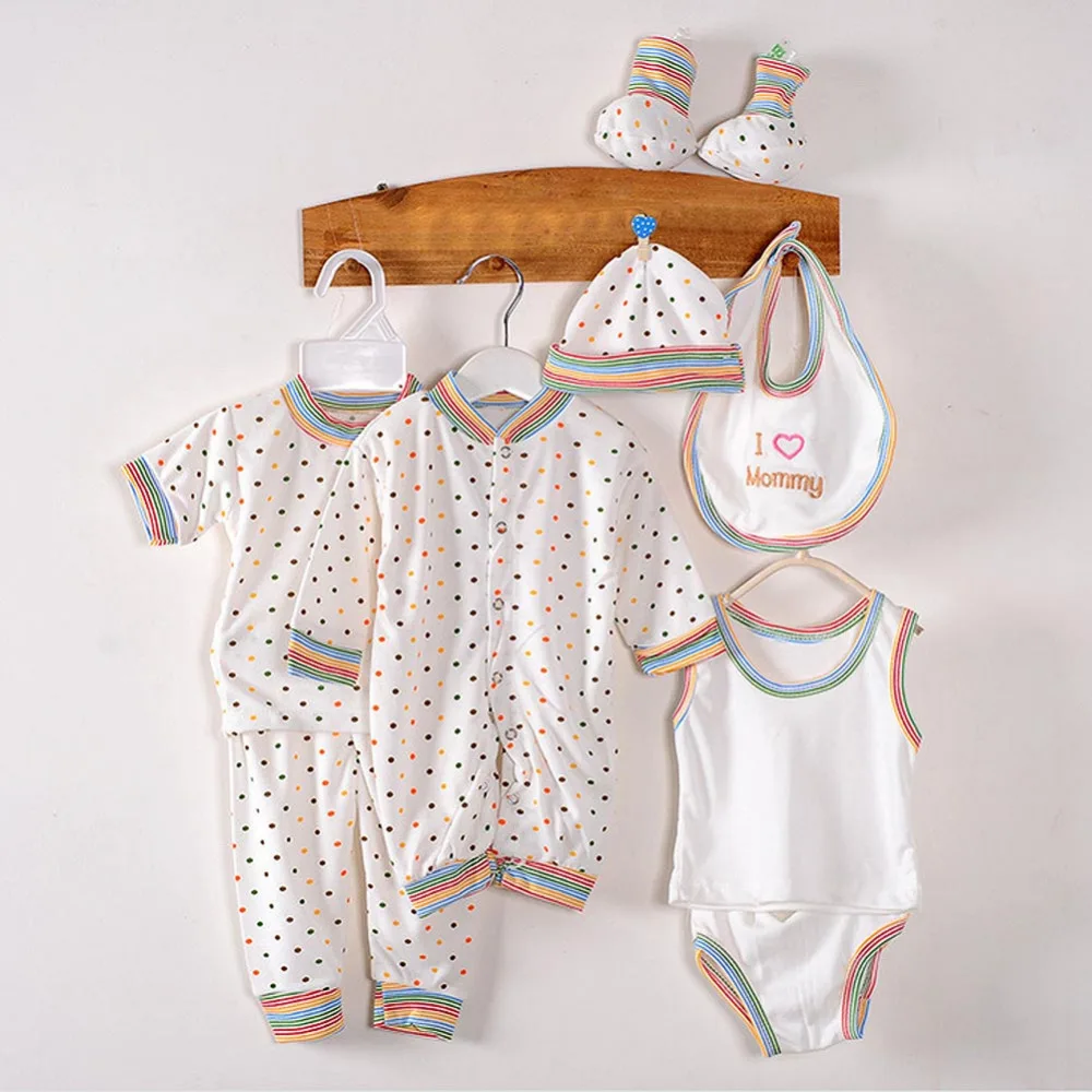 

2018 Newborn Clothes Baby Girl Long Sleeve Underwear Suit Baby Clothing Sets Suit Infant Clothes 0-3 Months