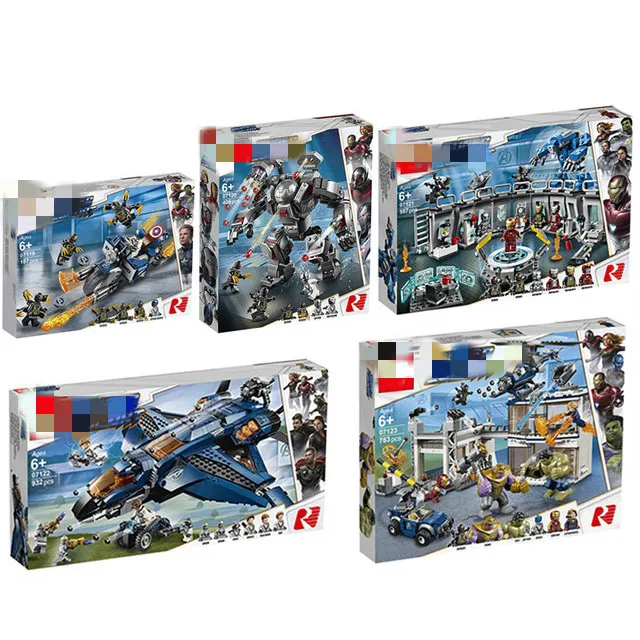 

Marvel Avengers Endgame Iron Man Hall of Armor Building Blocks Kit Bricks Classic Movie Model Kids Toys Gift Compatible Legoings