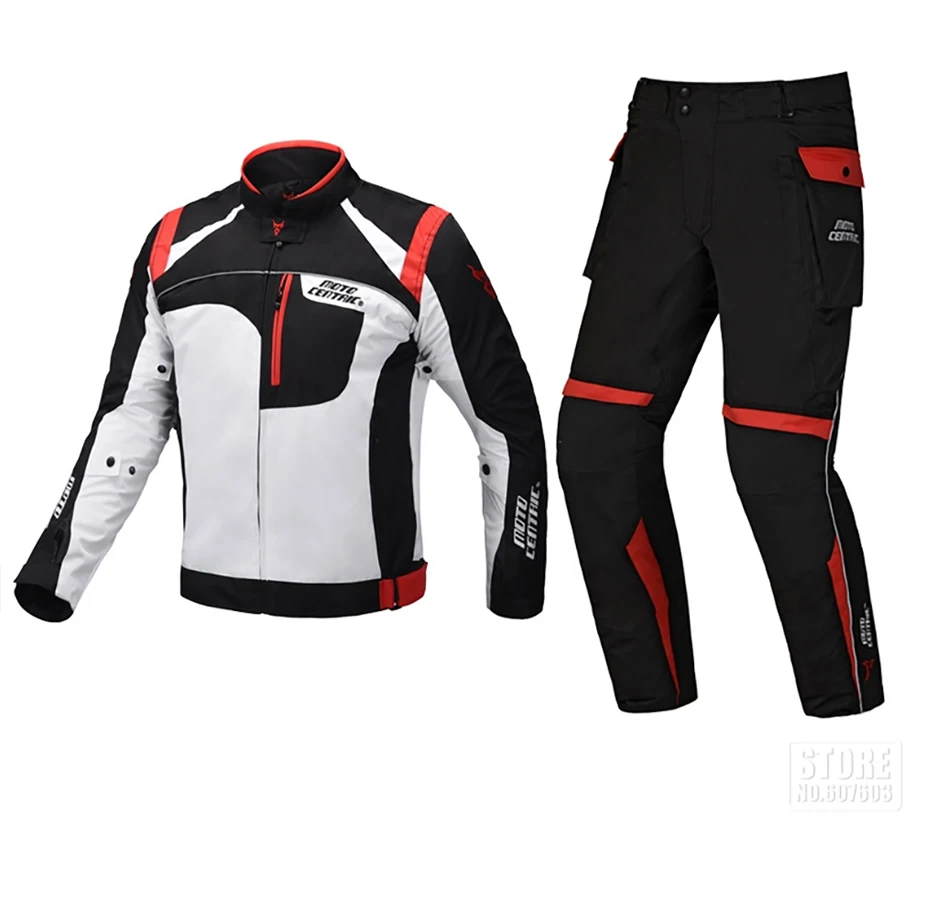 MOTOCENTRIC мотоциклетная куртка, водонепроницаемая мотоциклетная куртка+ штаны для езды на мотоцикле, гоночная мотоциклетная одежда, мотоброня