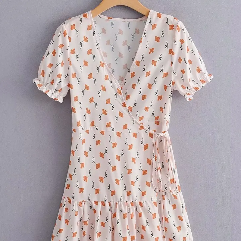 

Eiffel 45-007 European and American fashion printed lace dress