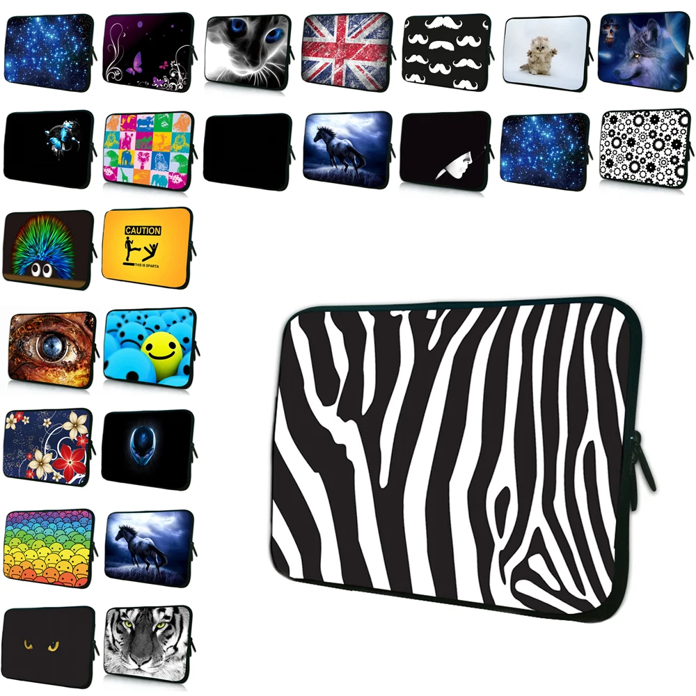 

Wholesale Zippers 7 10 12 13 14 15 15.6 17 17.3 inch Laptop Sleeve Bag Cover Cases Fashion Neoprene Pouch Computer Bolsas Hot