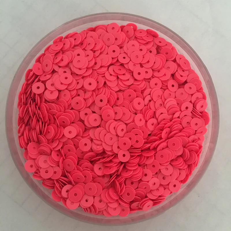 

5000pcs/8000pcs 4mm Solid Reddish Color Flat Round Loose Sequins Paillettes Sewing Wedding Craft for Kids DIY Accessories