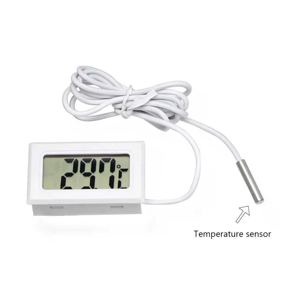 YOSOLO Temperature Gauge Meter Car Thermometer For Fish Tank Refrigerator Digital Clock LCD Display Car Ornaments Car-Styling YOSOLO Temperature Gauge Meter Car Thermometer For Fish Tank Refrigerator Digital Clock LCD Display Car Ornaments Car-Styling