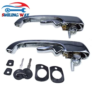 

Outside Exterior Door Handle & Keys & Gasket Front Left Right 211837205N For VW Transporter Type 2 Bay Window Bus 1969-1979