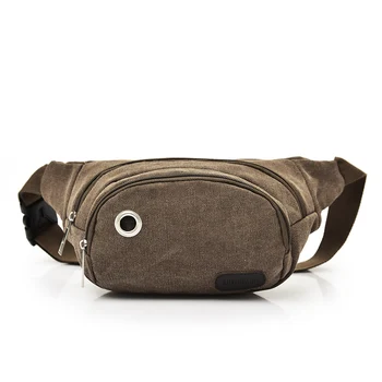 

2018 Casual Functional Crossbody Bag Canvas Waist Bag Men Fashion Money Phone Fanny Pack Belt Bag Travel Waist Packs Male