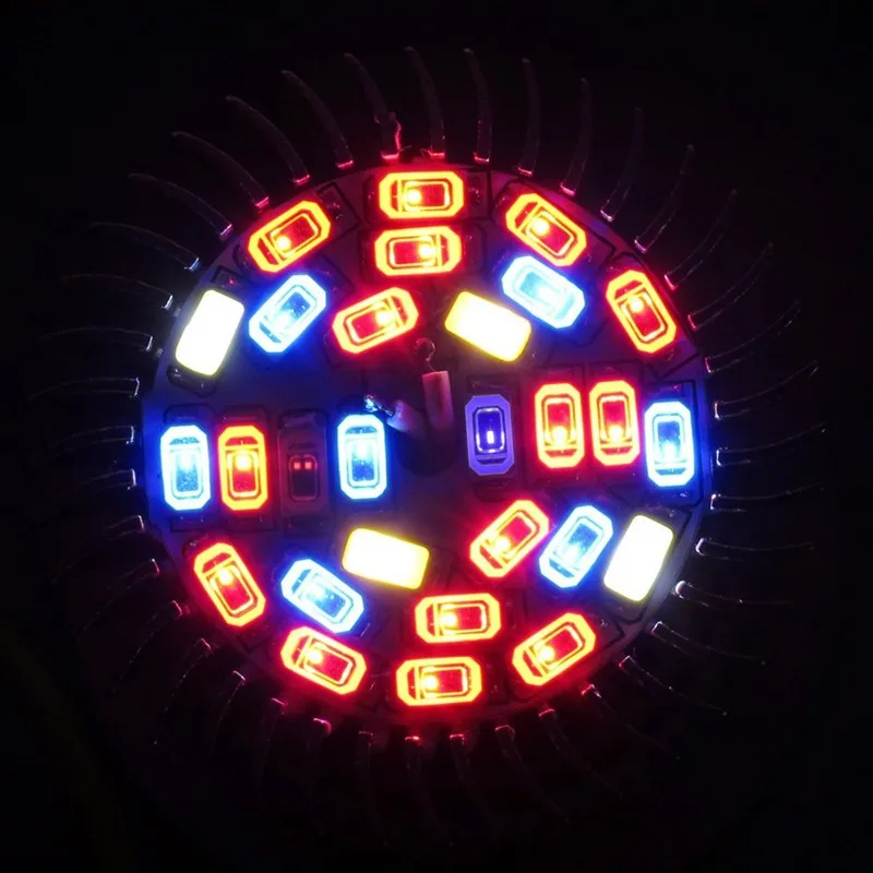 Cresce a Luz ir para Hidroponia Espectro Completo Crescer Lâmpada E27 Led Gu10 Crescimento 28w uv Flores Plantas Vegetais Lâmpadas 5 Pçs 9 5 pçs espectro completo crescer lâmpada e27