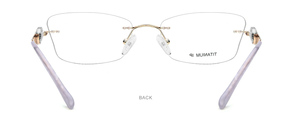 FONEX титановые очки без оправы, женские роскошные брендовые дизайнерские высококачественные оптические очки с бриллиантами по рецепту 7715