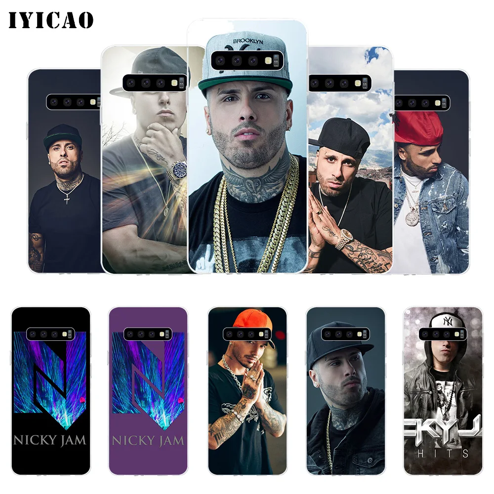 IYICAO Nicky Jam Мягкий силиконовый чехол для телефона Samsung Galaxy S10e S10 S9 S8 Plus S7 Edge TPU |