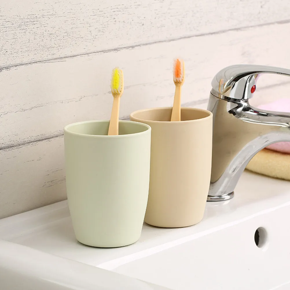 Экологически чистые наборы для ванной комнаты в японском стиле толстые круговые чашки чашка держатель для зубной щетки PP промывочный стаканчик для зубной щетки 1 шт