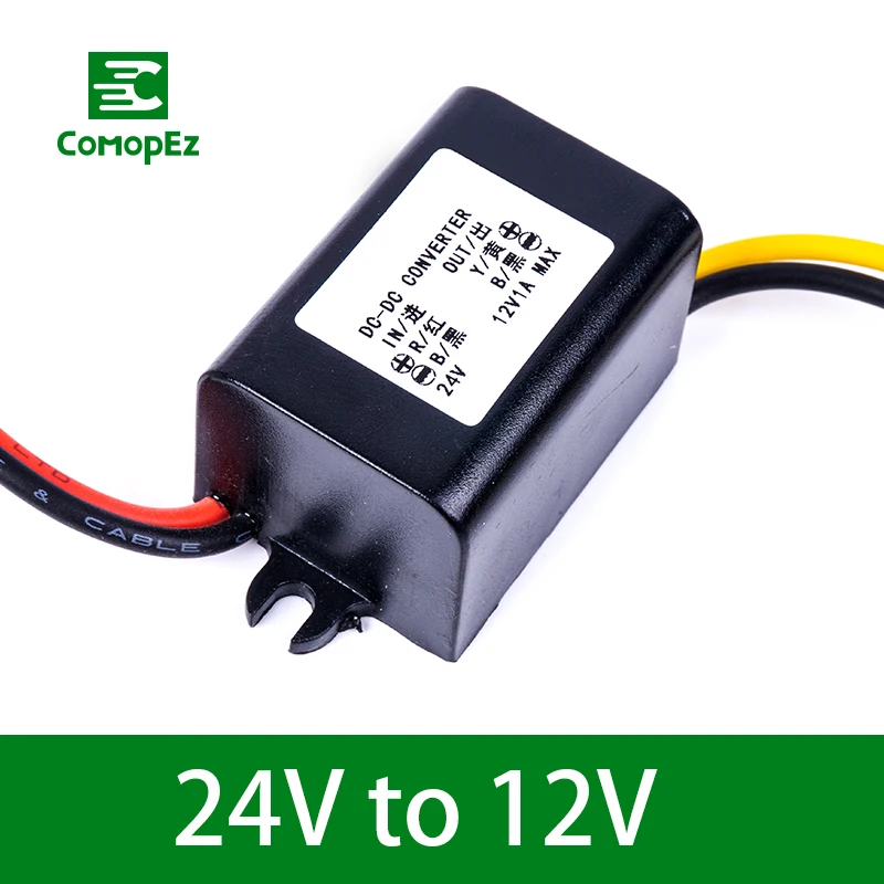 

DC DC Converter 24V to 12V 1A 1.5A 2A 3A 5A Step Down Buck Module IP68 Voltage Reducer Car Power Supply for Golf Carts
